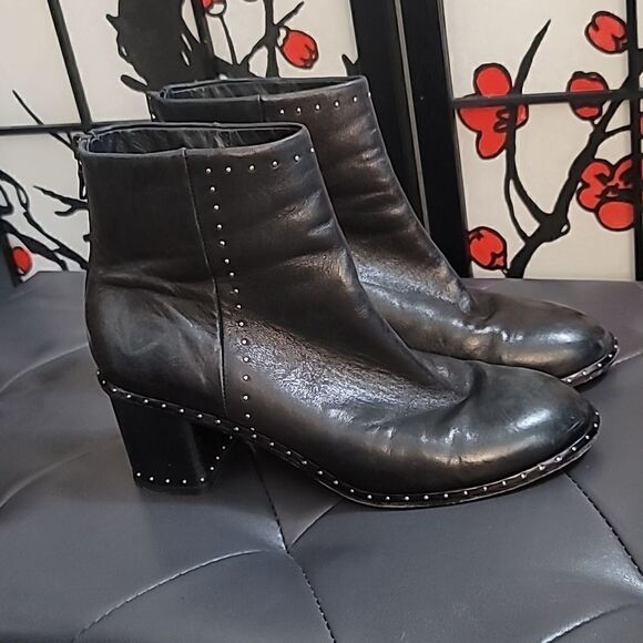 RAG & BONE Willow Stud Leather Booties Size 40 - Picture 10 of 12